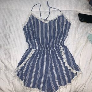 Striped romper